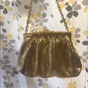 Whiting and davis co. Gold mesh purse
